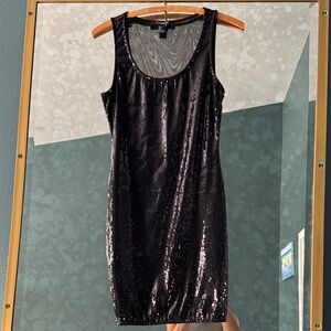 Forever 21 Black Sequin Mini Dress